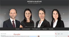 Desktop Screenshot of krueger-blaschke.de