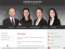 Tablet Screenshot of krueger-blaschke.de